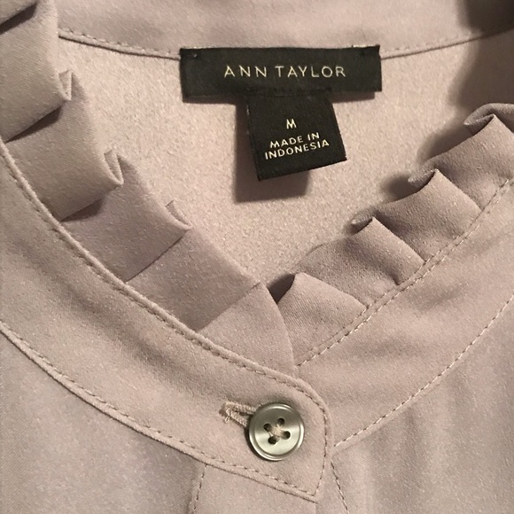 Ann Taylor Gray Blouse - Picture 2 of 2